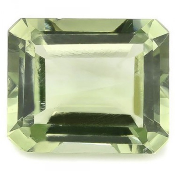 NWOT 4.2 CTW Green Amethyst Emerald Cut AAA Grade Gemstone - Picture 1 of 10